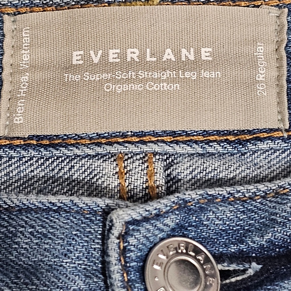EVERLANE The Super Soft Straight Leg Jeans Size 26 - Picture 8 of 8